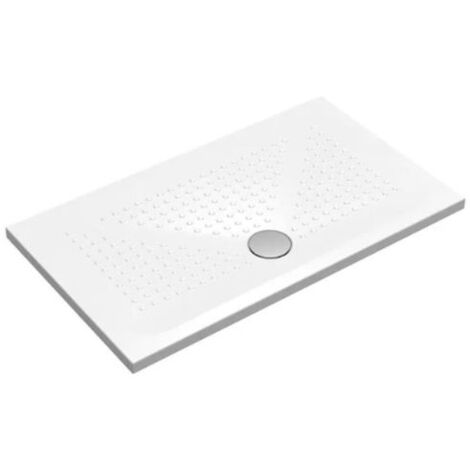 Piatto doccia 70x120 h.3,5 in ceramica bianco lucido Rebel di
