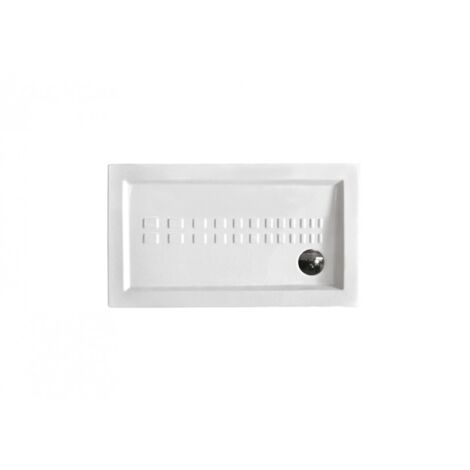 Piatto doccia 70x120 h=5.5 cm in ceramica bianco