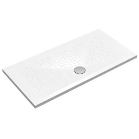 Piatto doccia 70x140 h.3,5 in ceramica bianco lucido Rebel di