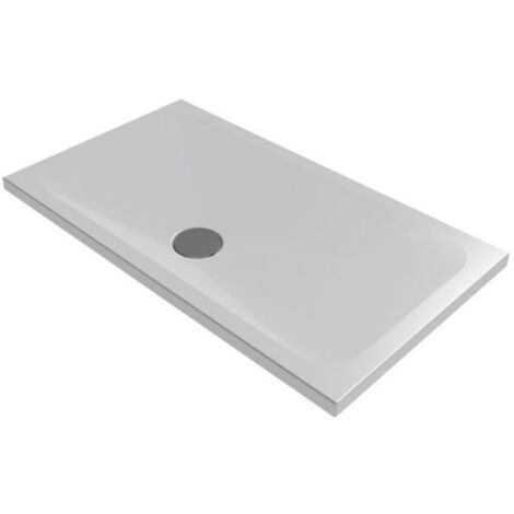 Piatto doccia 70x140 h.4 in ceramica bianco opaco Rapid di