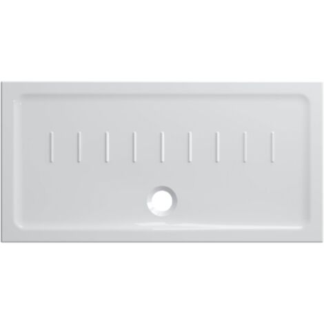 Piatto doccia 70x140 h.4,5 in ceramica bianco lucido Docciaviva