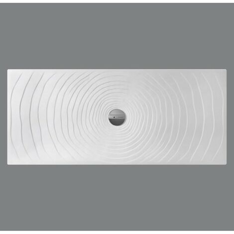 Piatto doccia 70x160 h.5,5 in ceramica bianco lucido Water Drop