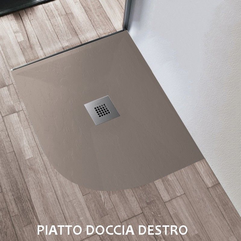 Piatto Doccia Rettangolare 70x90.Piatto Doccia 70x90 90x70 80x100 100x80 Sabbia Ardesia Mineral Marmo Semicircolare Tondo Rettangolare 3cm Misura 70x90 Angolo Destro Sec Dx S 079