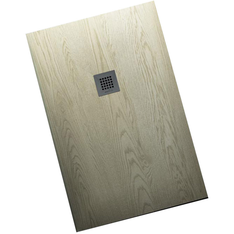 Piatto Doccia Acrilico 70 X 90.Piatto Doccia 70x90 Effetto Legno Realizzato In Marmo Resina Relax Design Rocky Rockyw7090 7