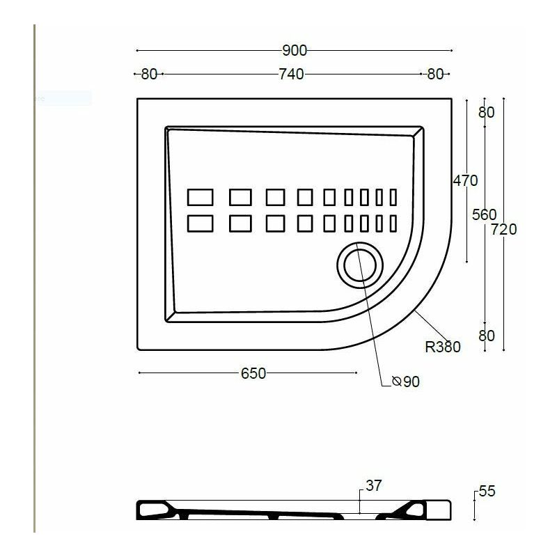 Piatto Doccia 70x90 Semicircolare.Piatto Doccia 70x90 Semicircolare Dx Tradizionale In Ceramica Linea 02030110400395