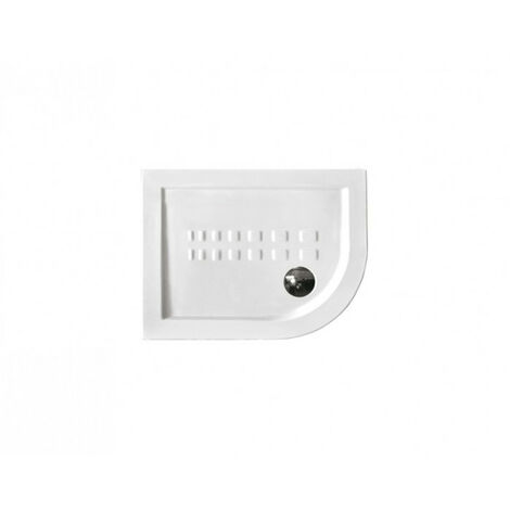 Piatto doccia 72x90 h.5,5 angolare destro in ceramica bianco