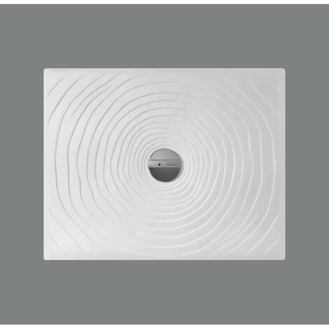 Piatto doccia 72x90 h.5,5 in ceramica bianco lucido Water Drop di
