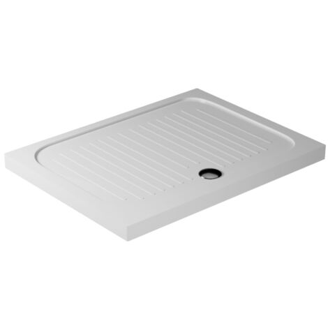 Piatto doccia 75x100 h.6 in ceramica bianco lucido Flat di