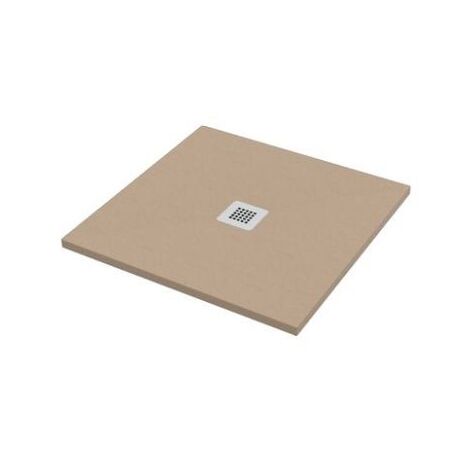 Piatto doccia 75X75 h.2,8 in marmo resina effetto pietra sabbia