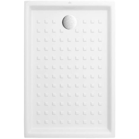 Piatto doccia 800x1200x60mm O.novo Rettangolare Materiale ceramica Colore Bianco