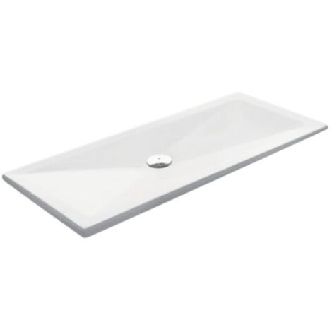 Piatto doccia 80x100 h.3 in acrilico bianco lucido di Tamanaco