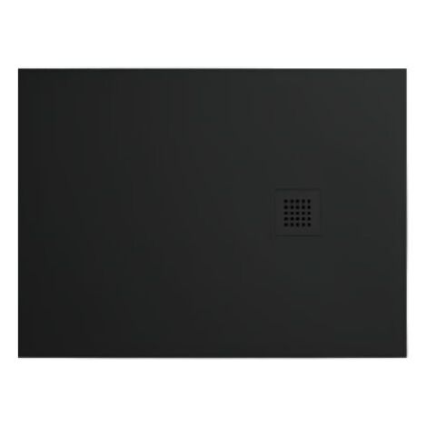 Piatto doccia 80x100 h.3 in ceramica nero opaco Ceramic.30 di