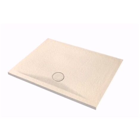 Piatto doccia 80x100 h.4 in ceramica beige Pietraceramica di