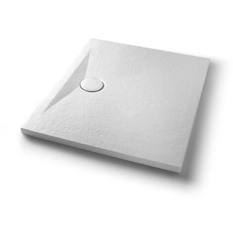 Piatto doccia 80x100 h.4 in ceramica bianco opaco Pietraceramica
