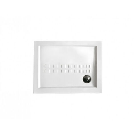 Piatto doccia 80x100 h.5,5 in ceramica bianco lucido Ito di