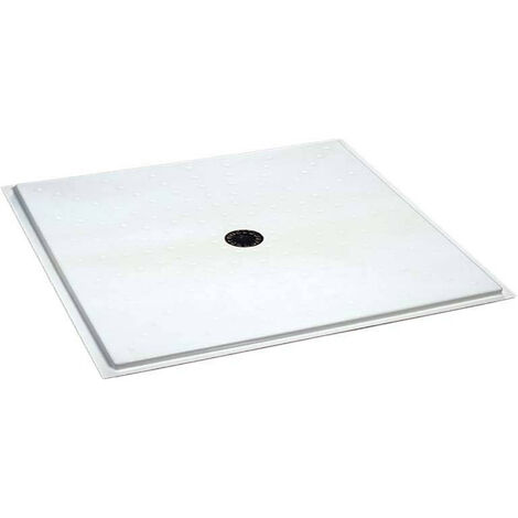 Piatto Doccia 80x120 cm Ideale Per Disabili - Installazione Filo Pavimento - Acrilico - Antiscivolo - Piletta Inclusa