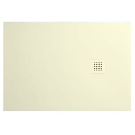 Piatto doccia 80x120 h.3 in ceramica avorio opaco Ceramic.30 di