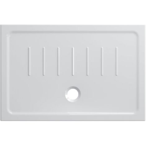 Piatto doccia 80x120 h.4,5 in ceramica bianco lucido Docciaviva