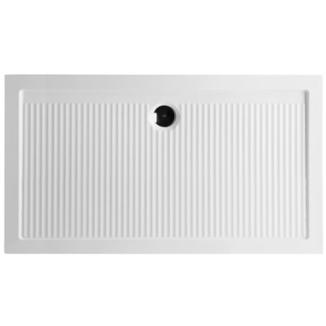 Piatto doccia 80x120 h.6 in ceramica bianco lucido Ferdy di