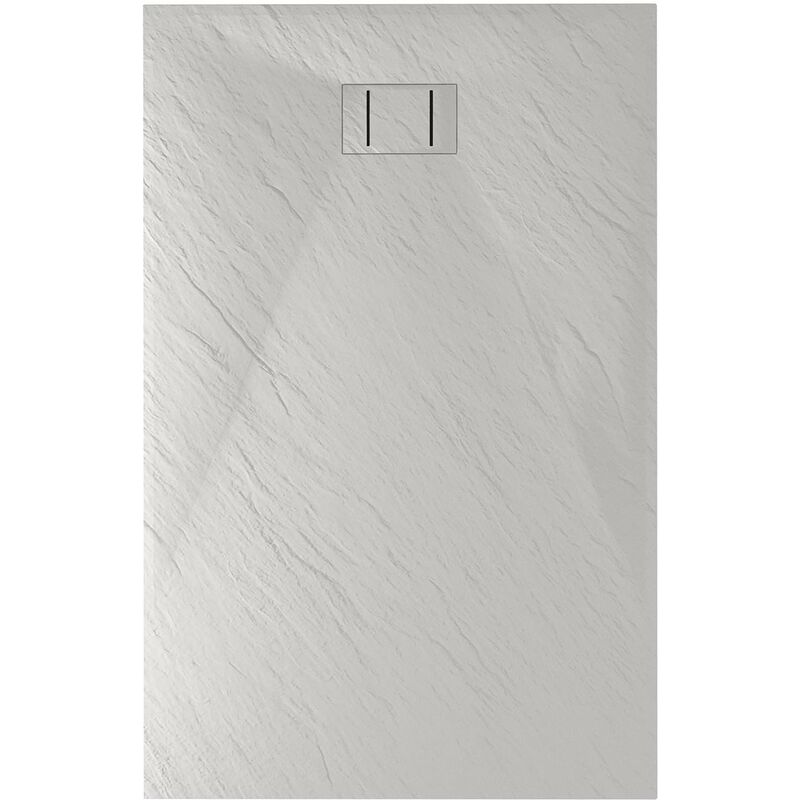 Piatto doccia bianco effetto pietra mod. Blend 70x110 cm rettangolare