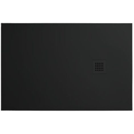 Piatto doccia 80x140 h.3 in ceramica nero opaco Ceramic.30 di
