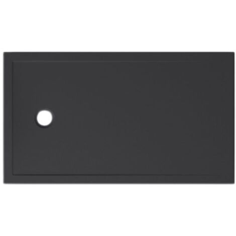 Piatto doccia 80X140 h.3 in ceramica nero opaco Docciatre Plus di
