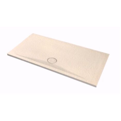 Piatto doccia 80x140 h.4 in ceramica beige Pietraceramica di