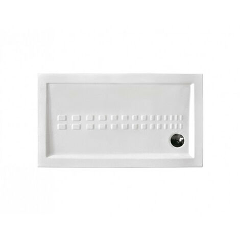 Piatto doccia 80x140 h.5,5 in ceramica bianco lucido Ito di