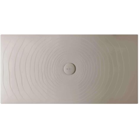 Piatto doccia 80x140 h.5,5 in ceramica bianco lucido Water Drop