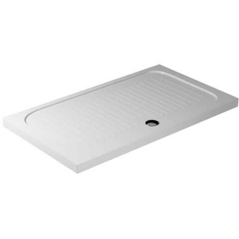 Piatto doccia 80x140 h.6 in ceramica bianco lucido Flat di