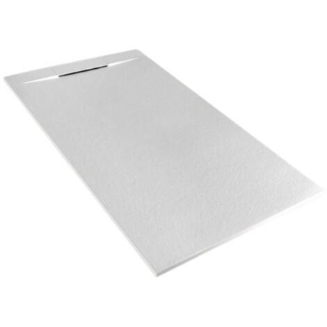 Piatto doccia 80x160 h.2,8 in marmoresina bianco Vilnius