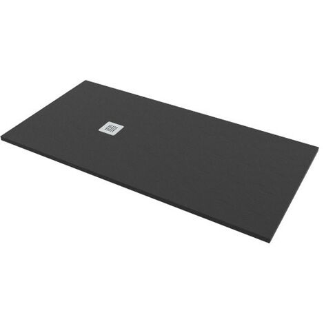 Piatto doccia 80x180 h.2,8 in marmo resina effetto pietra nero