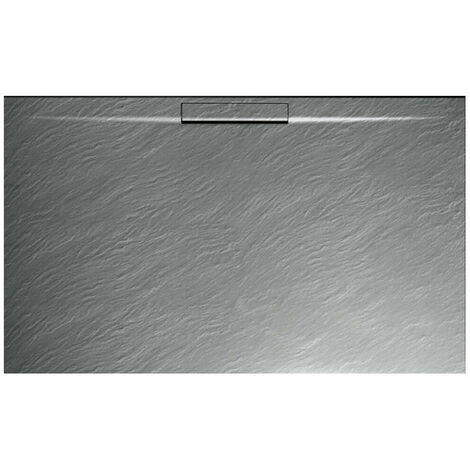 Piatto Doccia 80x190 cm Cemento Effetto Pietra  In Composto di Resina e Minerali H 3 cm