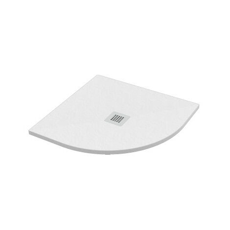Piatto doccia 80x80 h.2,8 angolare in marmo resina effetto pietra