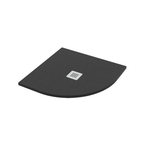 Piatto doccia 80x80 h.2,8 angolare in marmo resina effetto pietra
