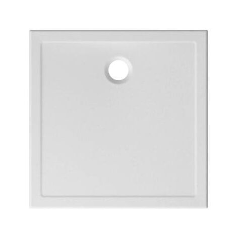 Piatto doccia 80x80 h.3 in ceramica bianco lucido Docciatre di