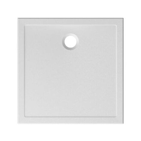 Piatto doccia 80x80 h.3 in ceramica bianco opaco Docciatre Plus