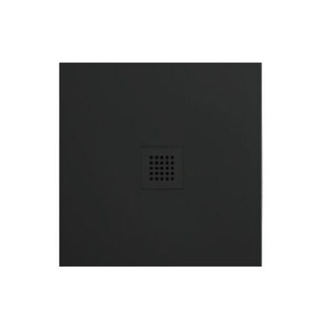 Piatto doccia 80x80 h.3 in ceramica nero opaco Ceramic.30 di