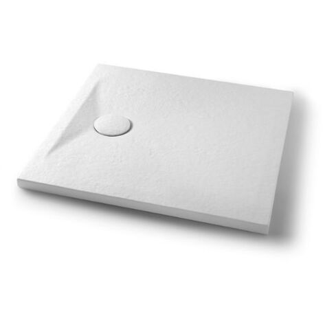 Piatto doccia 80x80 h.4 in ceramica bianco opaco Pietraceramica