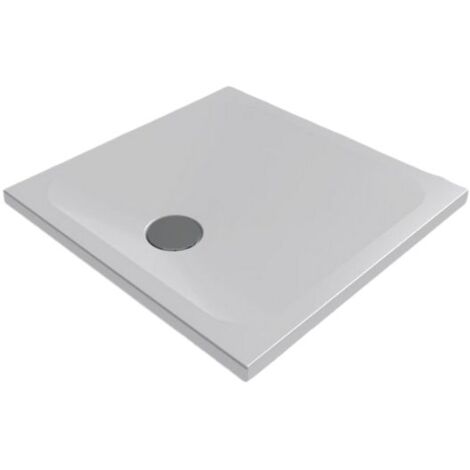 Piatto doccia 80x80 h.4 in ceramica bianco opaco Rapid di