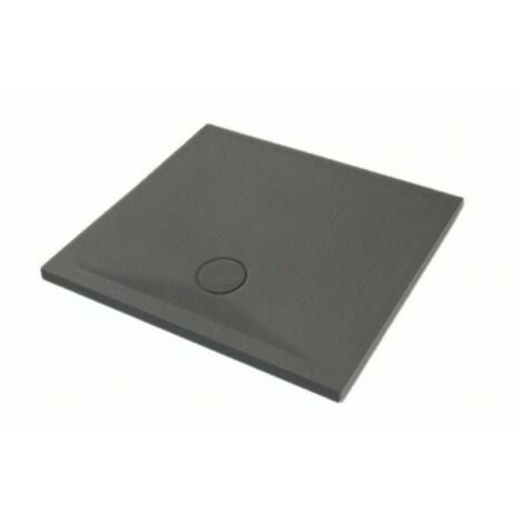Piatto doccia 80x80 h.4 in ceramica nero Pietraceramica di