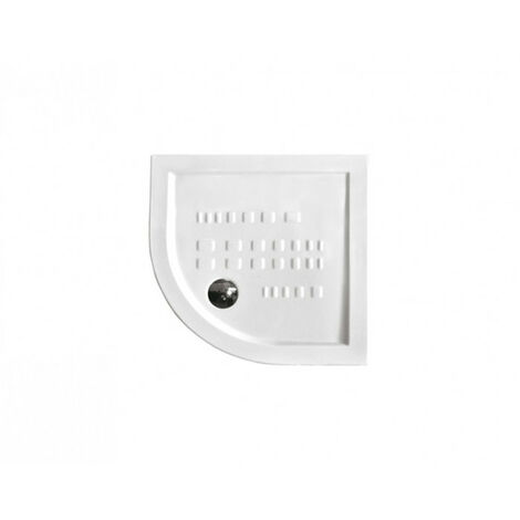 Piatto doccia 80x80 h.5,5 angolare in ceramica bianco lucido Ito
