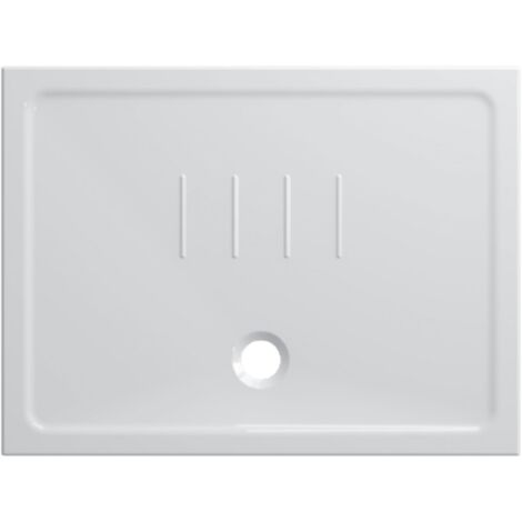 Piatto doccia 90x120 h.4,5 in ceramica bianco lucido Docciaviva