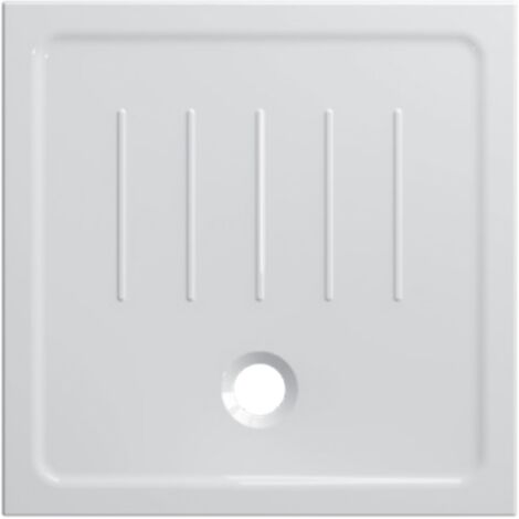 Piatto doccia 90x90 h.4,5 in ceramica bianco lucido Docciaviva di