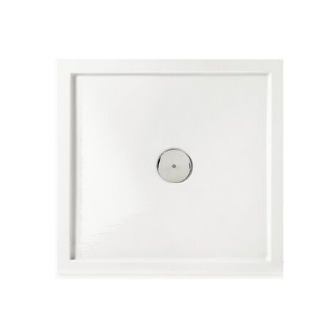 Piatto doccia 90x90 h.5 in acrilico bianco lucido di Tamanaco