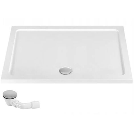 PIATTO DOCCIA ACRILICO REA SAVOY WHITE 80X100