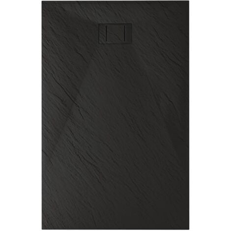 Piatto doccia antracite effetto pietra mod. Blend 80x120 cm rettangolare