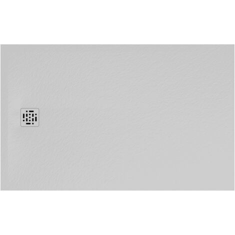 Piatto doccia bianco 100x160 cm Globo serie Docciapietra DP16100501  Bianco - Mineralsolid