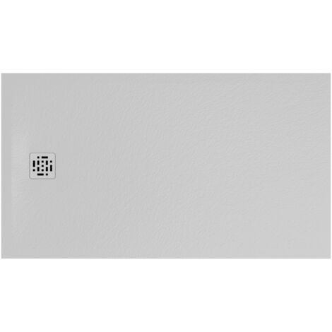 Piatto doccia bianco 90x170 cm Globo serie Docciapietra DP17090501  Bianco - Mineralsolid