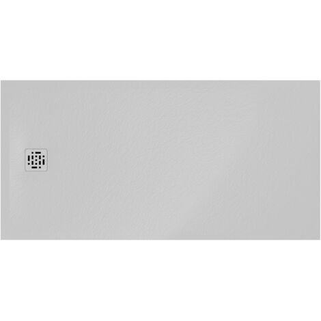 Piatto doccia bianco 90x180 cm Globo serie Docciapietra DP18090501  Bianco - Mineralsolid